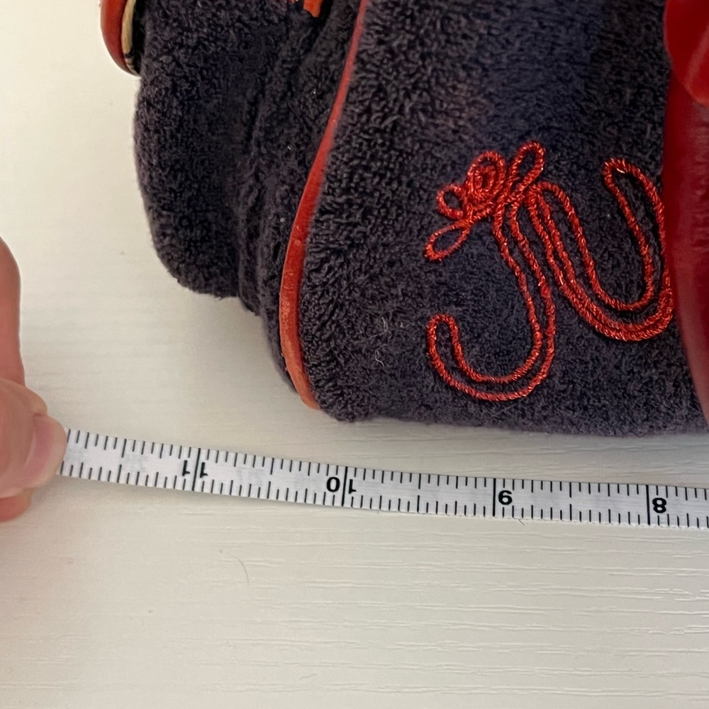 RARE Vintage Juicy Couture strawberry bowler bag navy and red - Picture 14 of 16